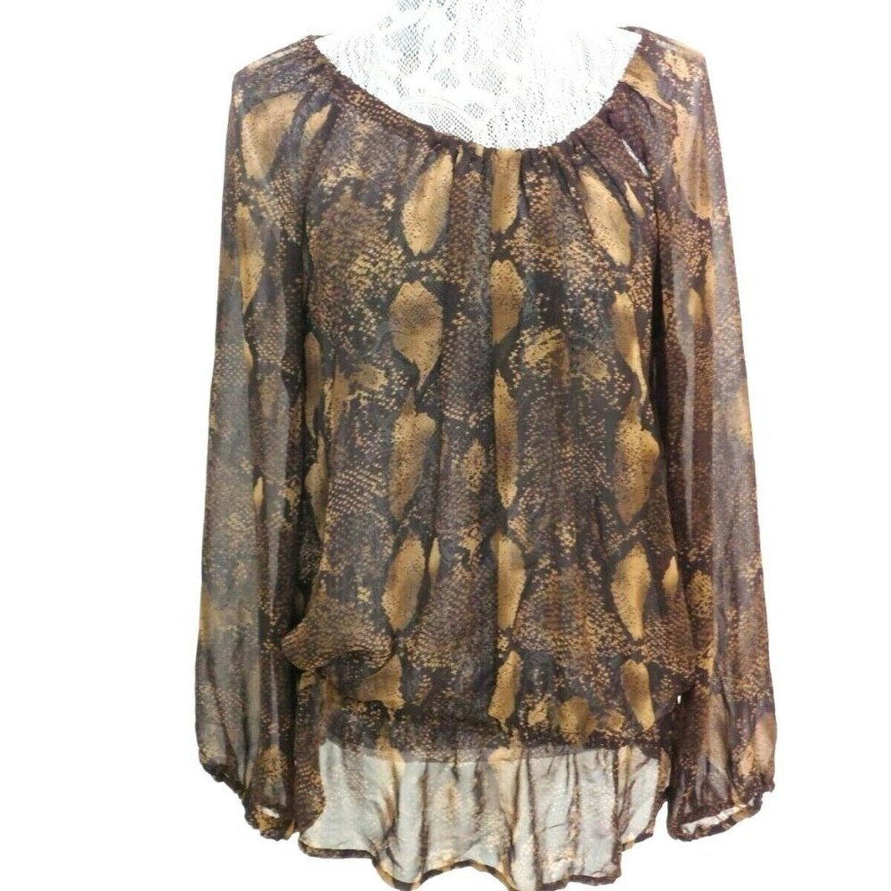 Adrienne Vittadini Animal Print Top 10